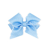 WEE ONE'S XSMALL DOT PRINT GROSGRAIN BOW #9607