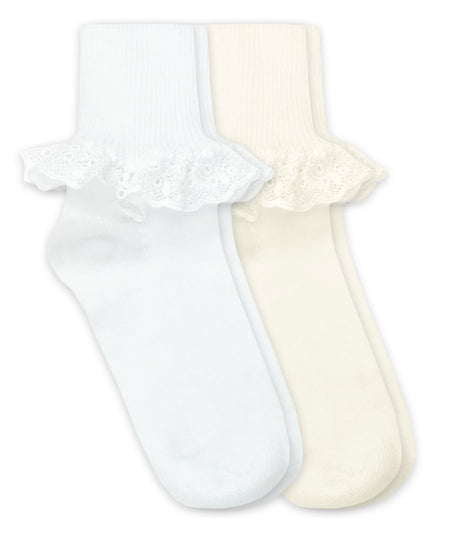 SCALLOPED PIMA COTTON FOOTLESS TIGHTS/LEGGINGS IN ASSORTED COLORS