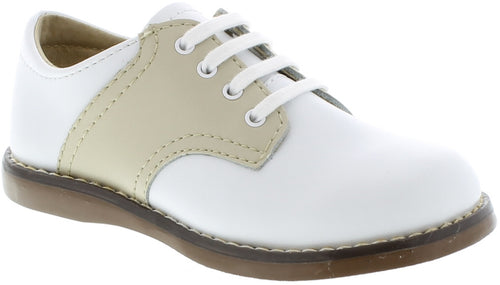 FOOTMATES CHEER SADDLE OXFORDS, WHITE/ECRU #21610