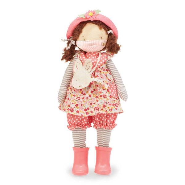 DAISY GIRL FRIEND DOLL WITH PINK PINSTRIPE FACE MASK