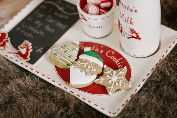SANTA’S COOKIE PLATTER WITH COOKIE CUTTERS
