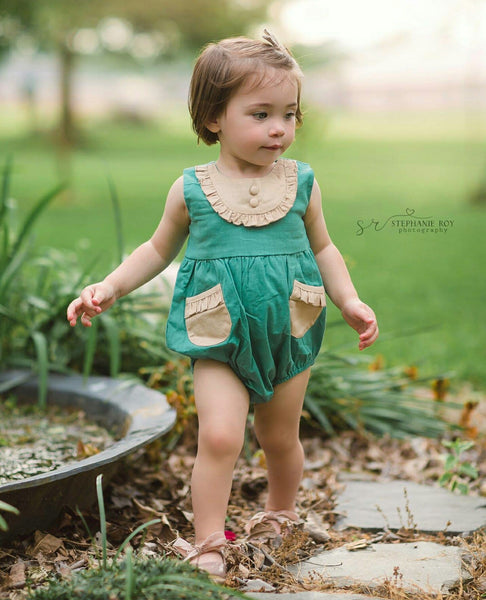 EVIE'S CLOSET GREEN AND WHEAT BUBBLE