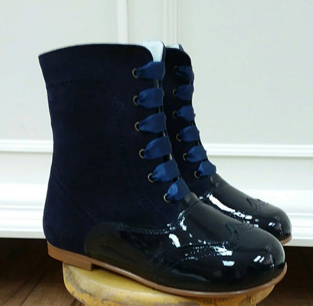 GEPPETTOS GOLD LEATHER PAINT BOOT