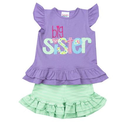 SAGE AND LILY SPRING FLOWERS PLEATED SHORT SET