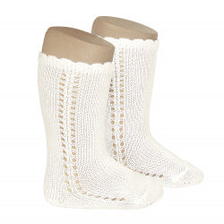 KNEE SOCK WITH BOW IN BEIGE #2551303