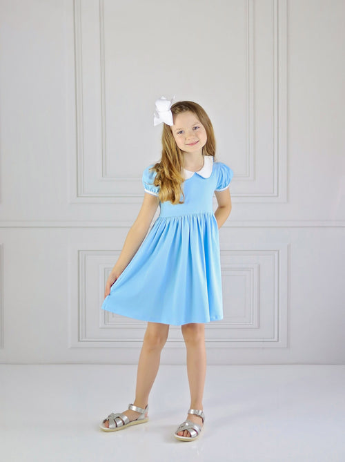 SWOON BABY COTTON CANDY BLUE PROPER DRESS