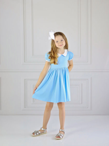 Cotton Candy Blue Proper Dress